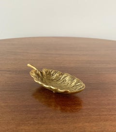 Virginia Metalcrafters Brass Leaf Trinket Dish