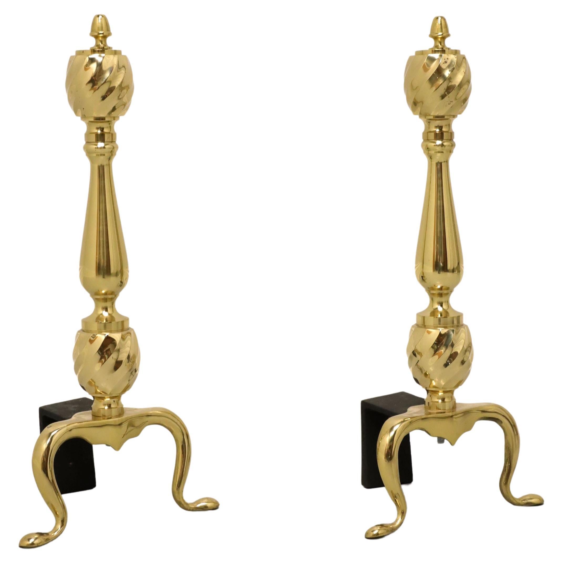 Brass and Metal Fireplace Set, Tools and Andirons by Giovanni Banci