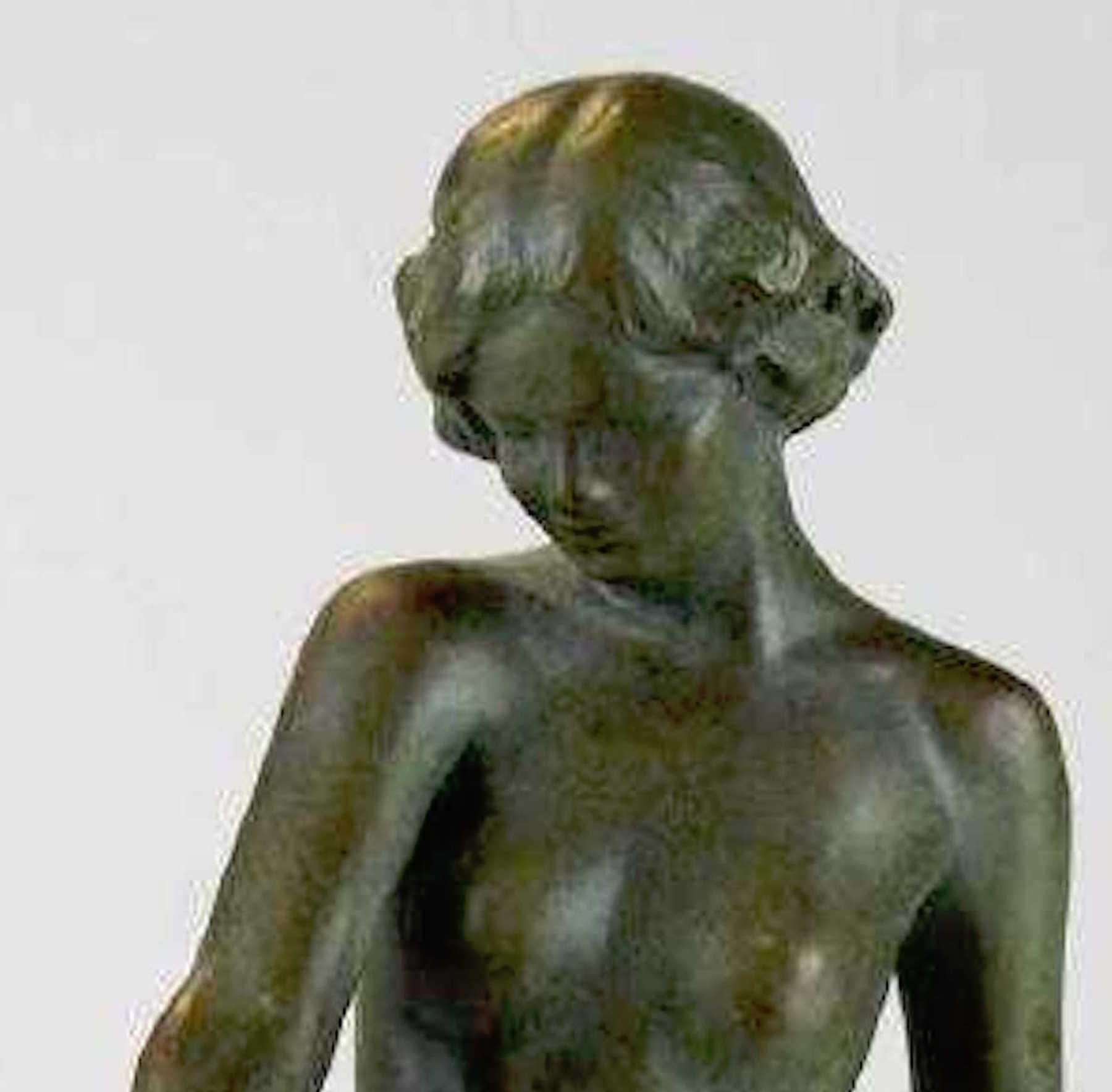 Virginia Morris Pollak Amerikanerin (1898- 1967) Aktskulptur aus Gips:: signiert.
