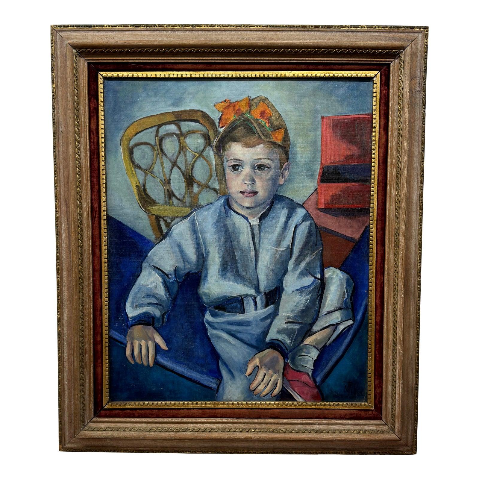 Portrait Painting di Virginia Sevier Rogers - Ritratto di ragazzo