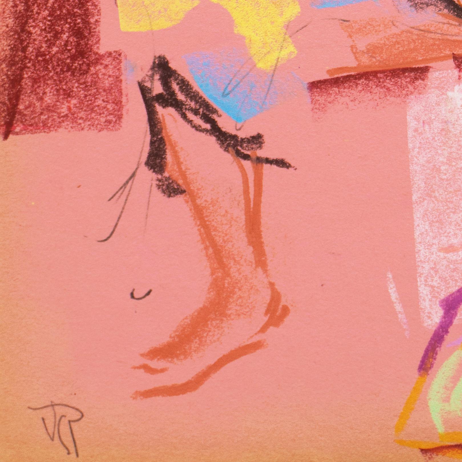 „Woman sitzend“, postimpressionistische Frauenkünstlerin, Fauve, Carmel, Kalifornien, PAFA (Post-Impressionismus), Painting, von Virginia Sevier Rogers