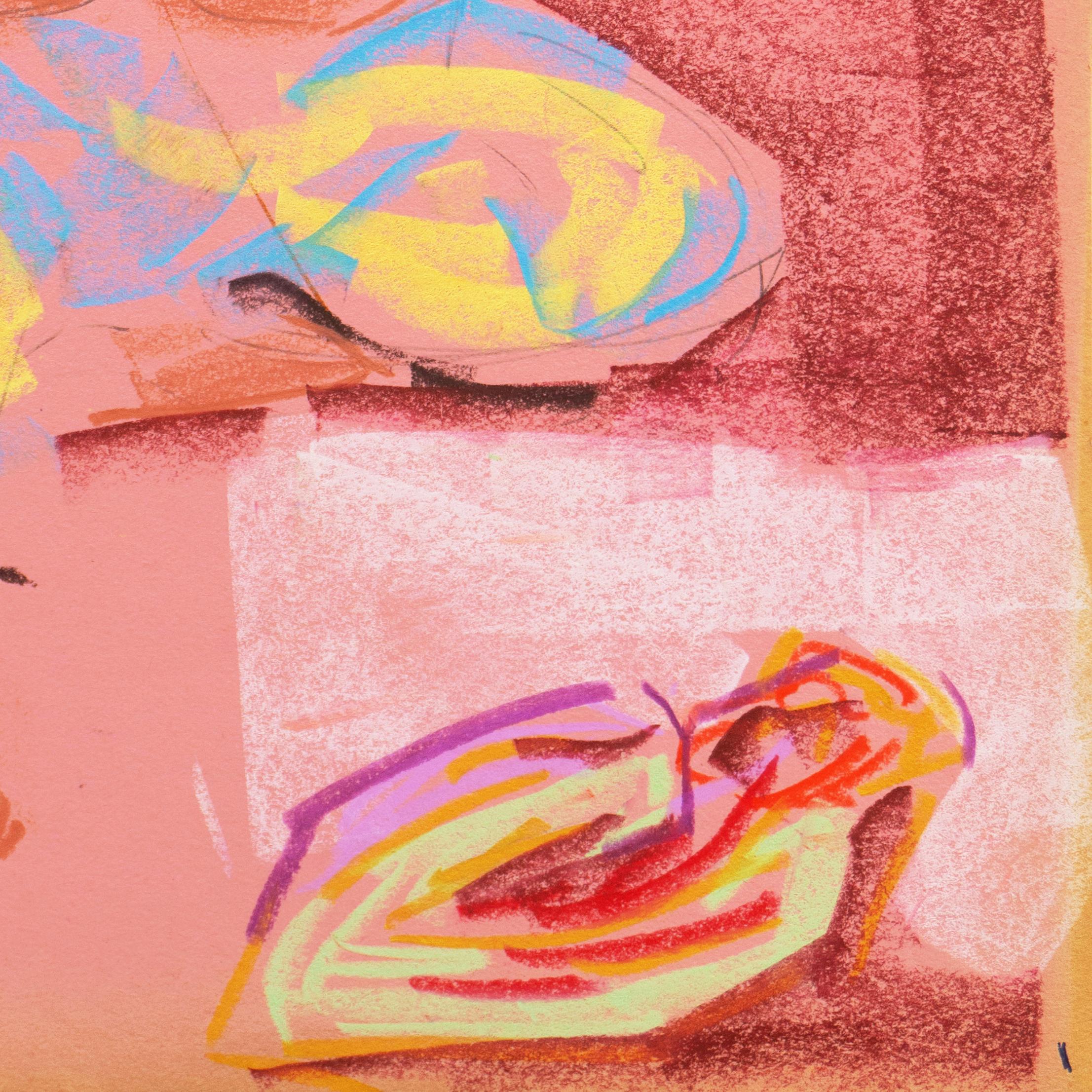 „Woman sitzend“, postimpressionistische Frauenkünstlerin, Fauve, Carmel, Kalifornien, PAFA (Pink), Figurative Painting, von Virginia Sevier Rogers