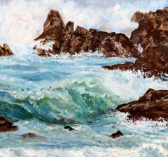 Rocky Seascape; Monterey, California