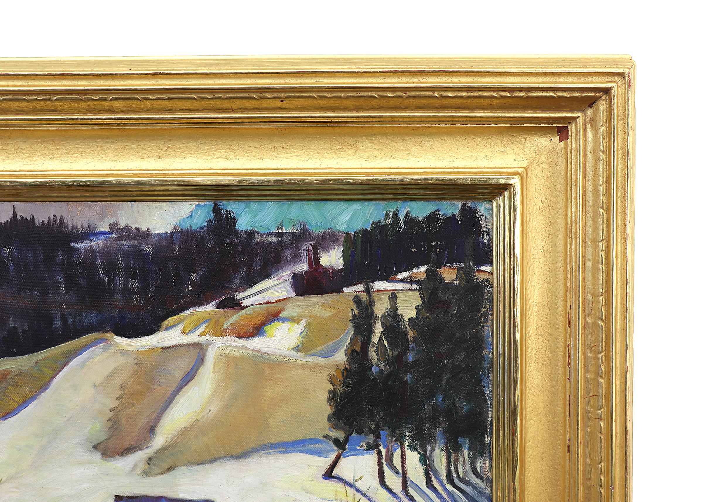 Old Mine Dump - Ward, Colorado, 1930s Modernist Mountain Landscape Oil Painting 6
