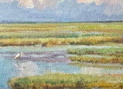 Virginia Vaughan - August Sunset Impressionism Seascape Framed Water Texas Artist Marine Dawn $950 August Sunset Impressionism Seascape Framed Water Texas Artist Marine Dawn $950