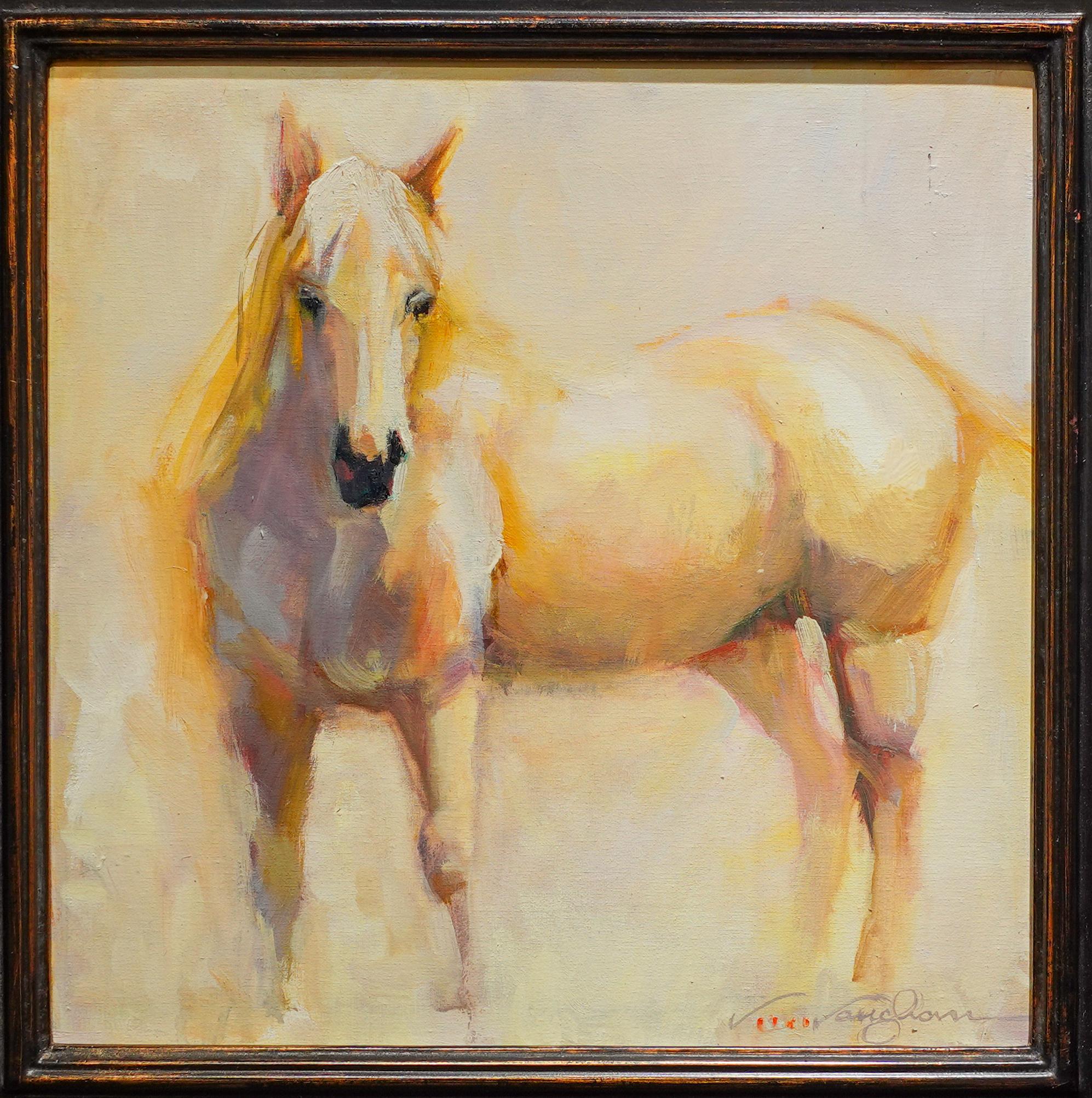 Golden Impressionism Horse 12