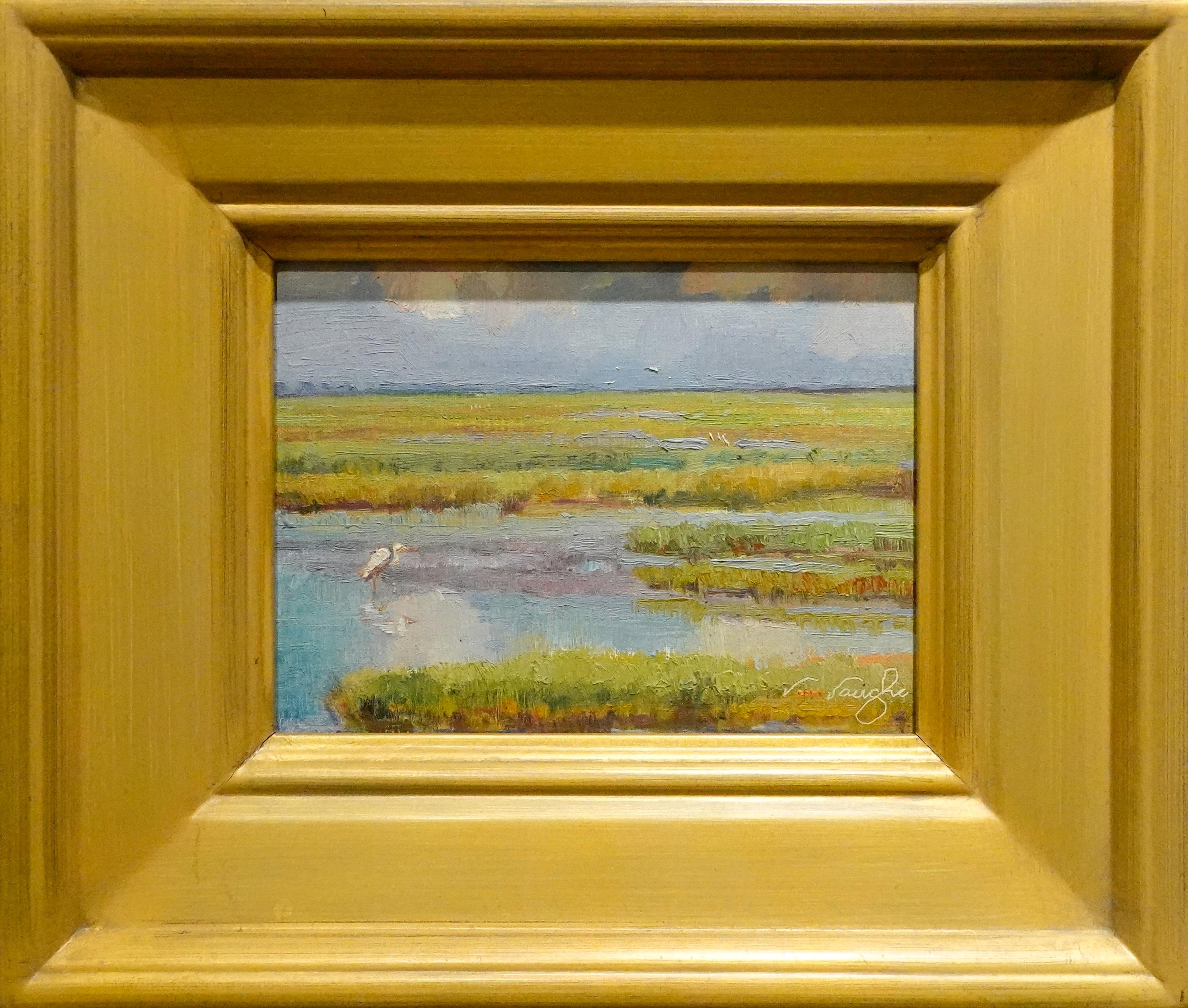 Golden Impressionism Horse 12