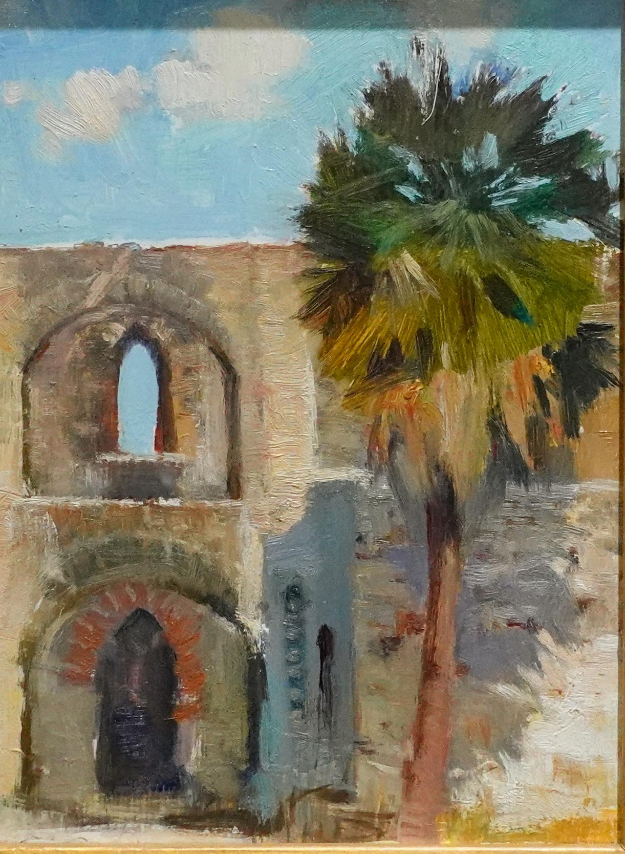 Mission Palm Shadow Impressionismus 8 