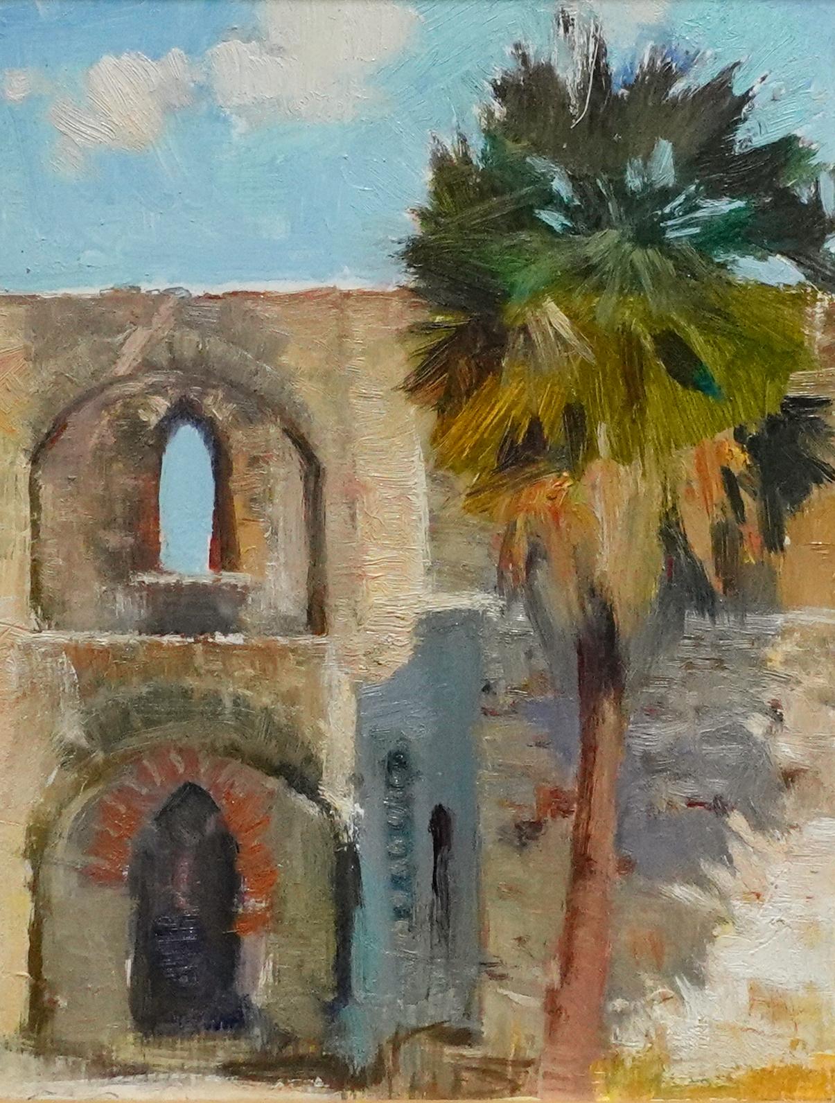 Mission Palm Shadow Impressionismus 8 