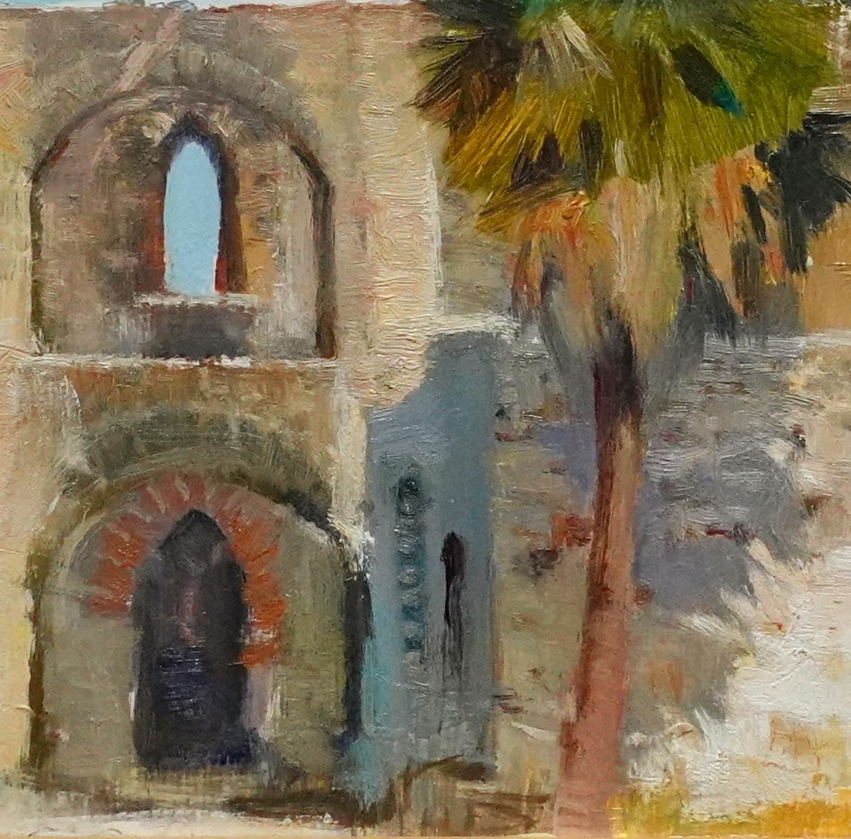 Mission Palm Shadow Impressionismus 8 