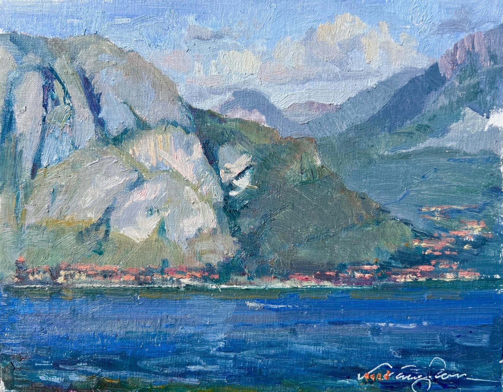 UN GREGGE ASCOLTA  Impressionismo, Paesaggio, Pecora, Plein Aire in vendita 12