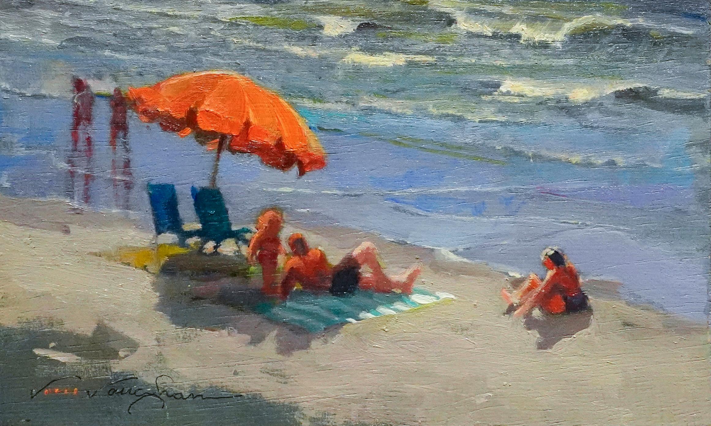 Orange Slice Galveston Beach 9