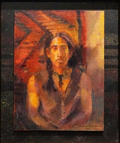 Red Earth Blanket Powwow Ceremony Oklahoma Traditional Dance 10" x 8"