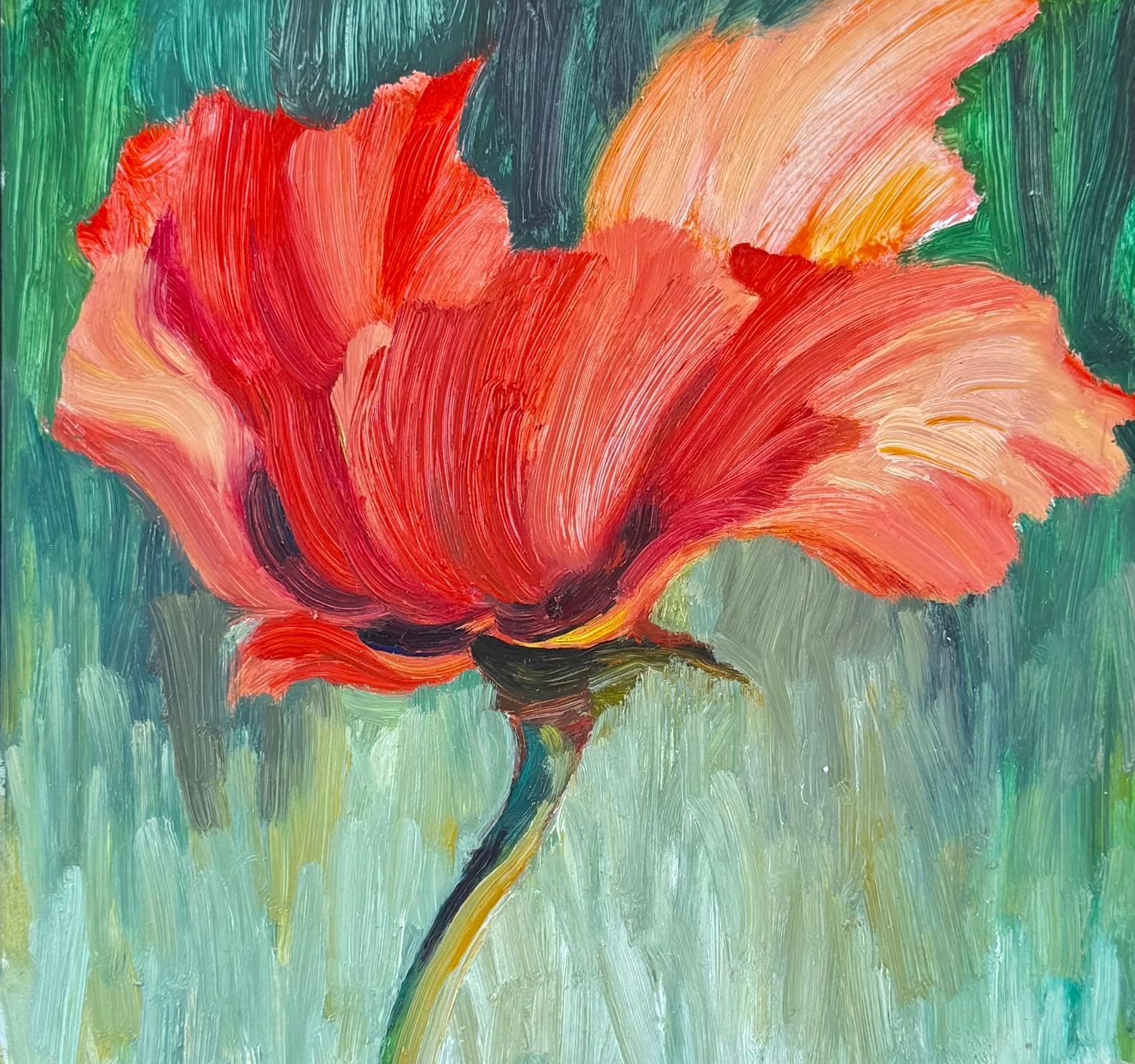 A travers un autre coquelicot Impressionnisme Floral 10