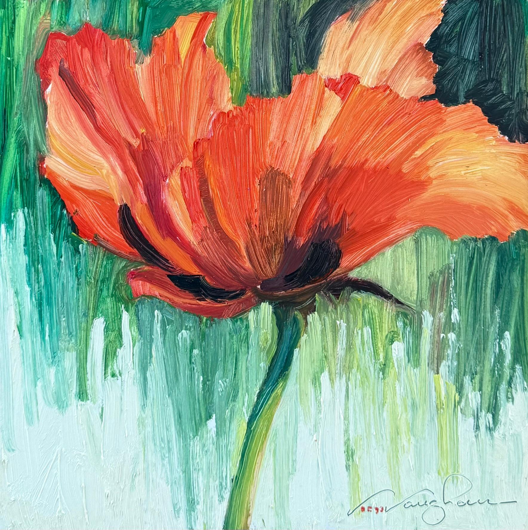 A travers un autre coquelicot Impressionnisme Floral 10