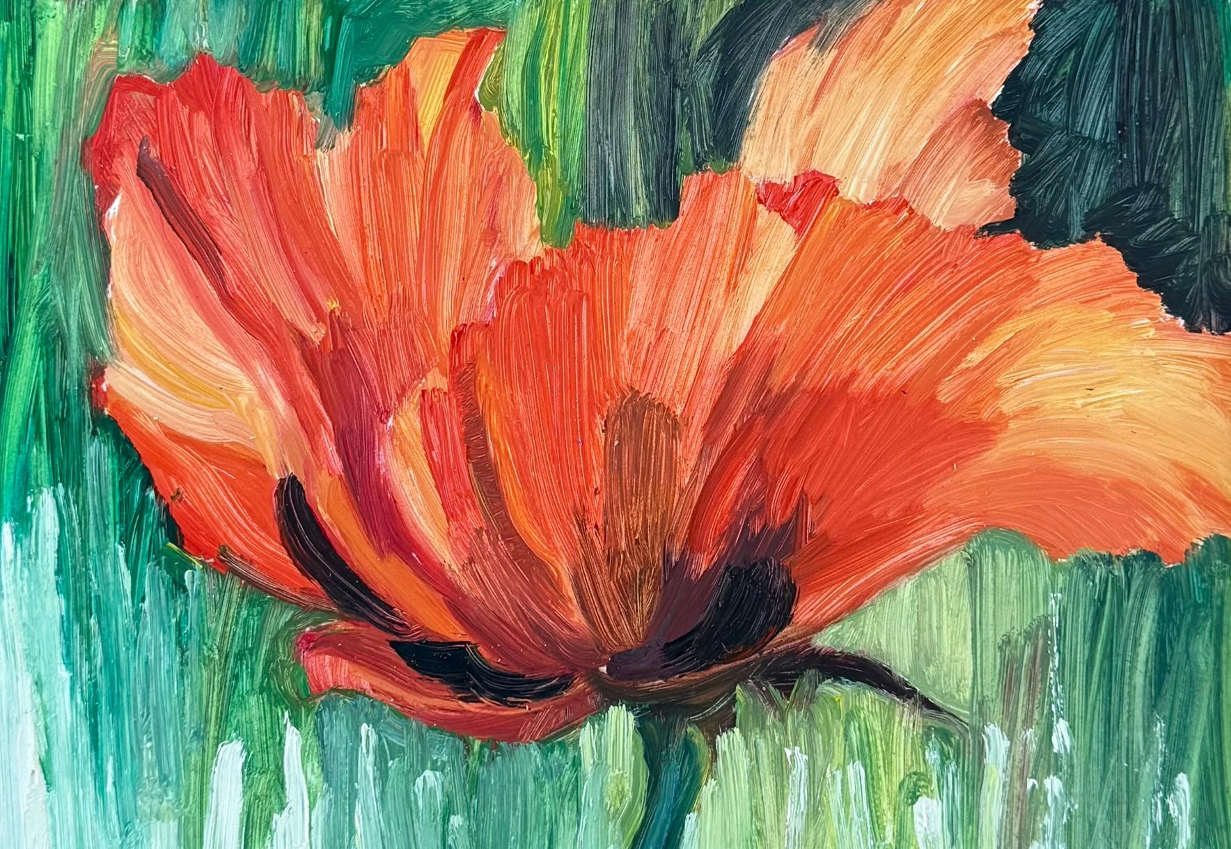  À travers le coquelicot Impressionnisme Floral 8