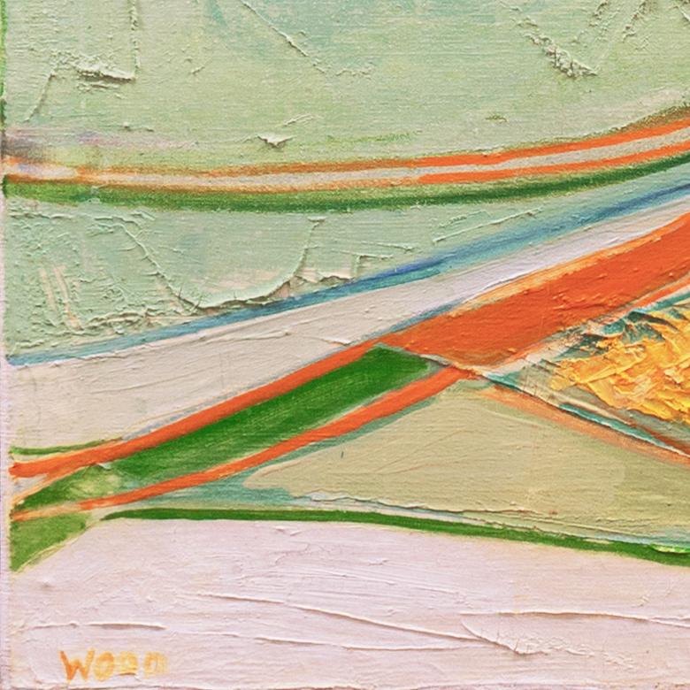 'Abstract', New York Art Students League, Boulder, Bay Area Woman Artist - Painting by Virginia Wood