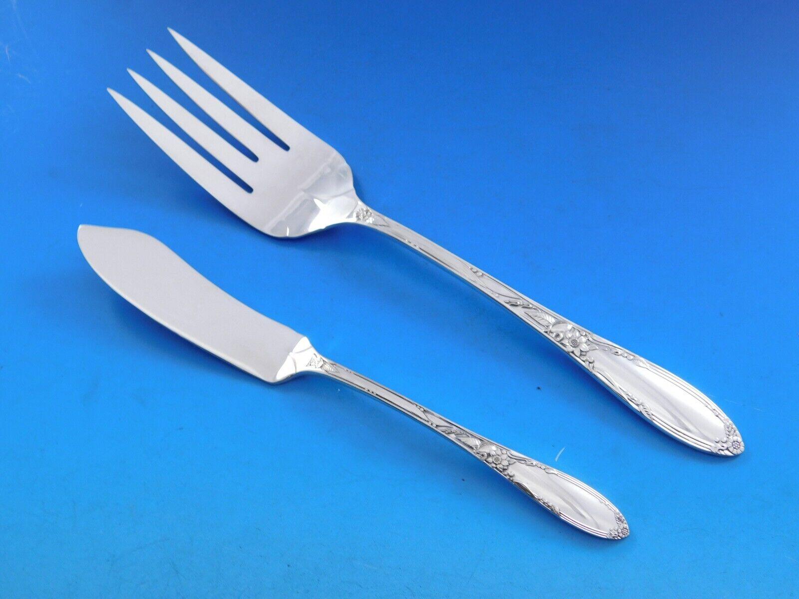 Américain Service de couverts en argent sterling Virginian by Oneida pour 8 pièces 44 pièces en vente