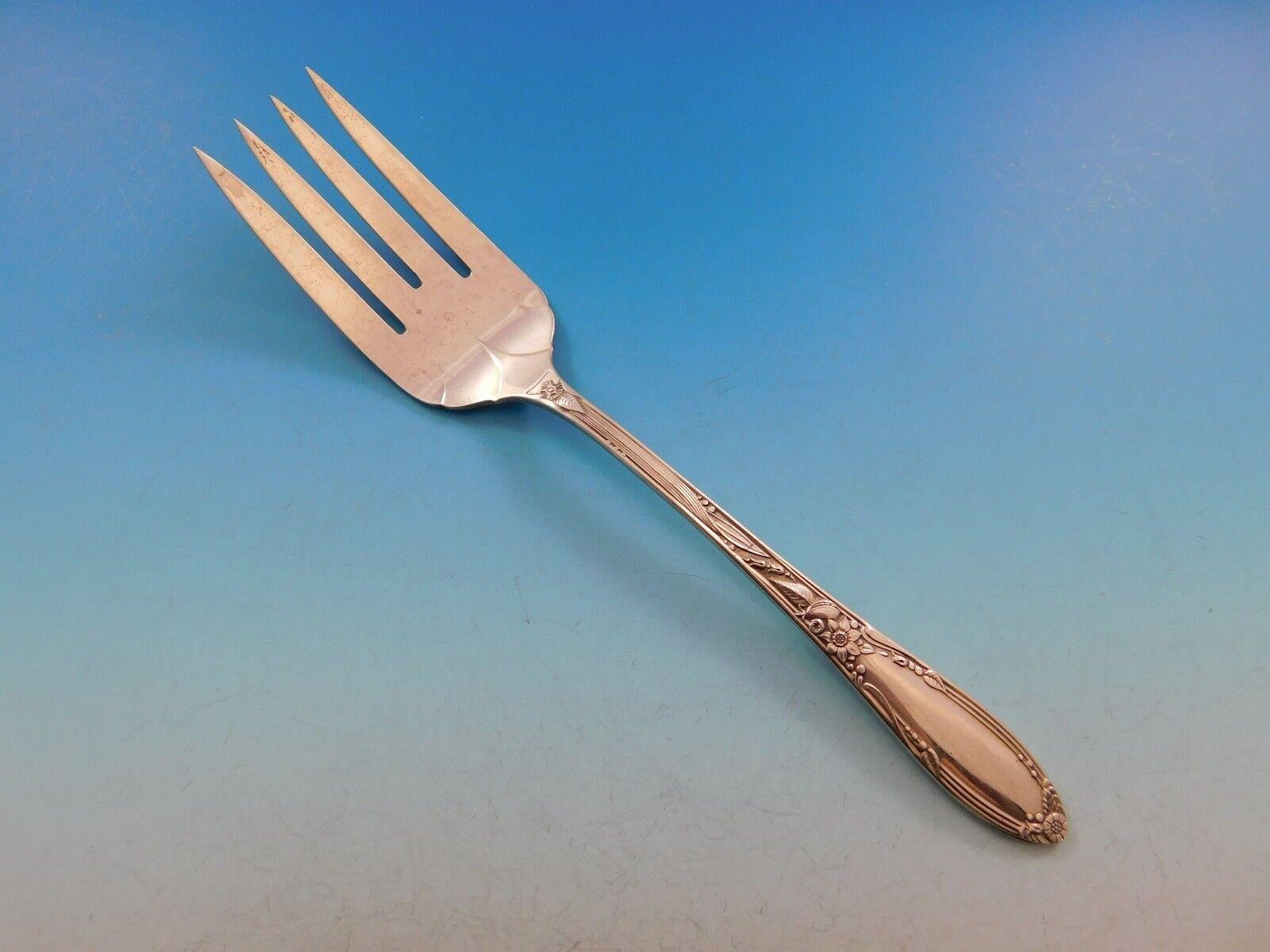 Virginian by Oneida Sterling Silver Flatware Set for 8 Service 52 Pieces In Excellent Condition For Sale In Big Bend, WI