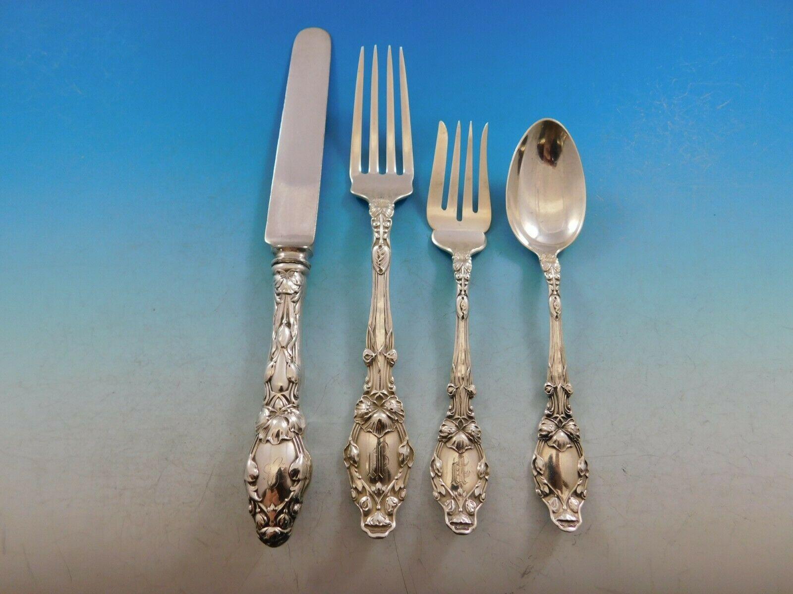 Virginiana by Gorham Sterling Silver Flatware Set for 6 Service 57 Pieces Dinner For Sale 1