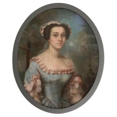Virginie Fagard, grande pastelière française du 19ème siècle représentant une jeune femme