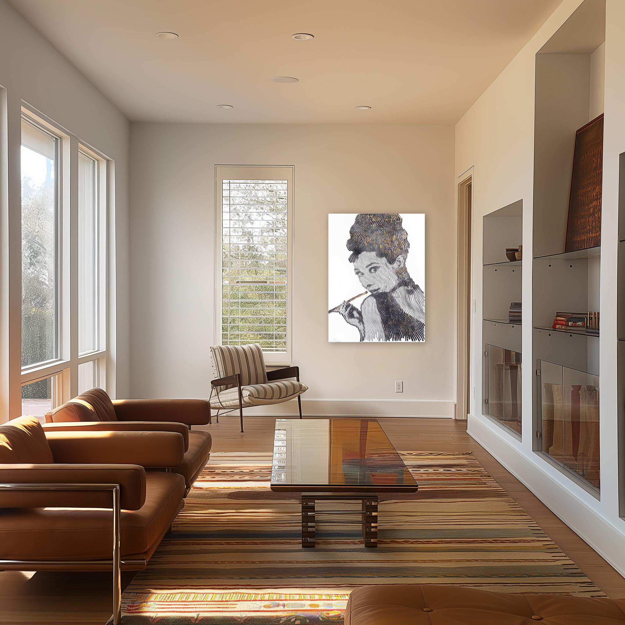 Vieni con me a Colazione da Tiffany - Audrey Hepburn Pittura testuale 3D in vendita 1