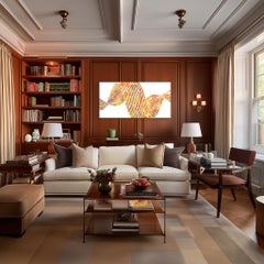 Ciclo eterno - Pintura abstracta 3D texturizada grande y vibrante