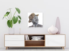 Frank Sinatra The Song Is You - Figurative Textural Pop Art Portrait Painting