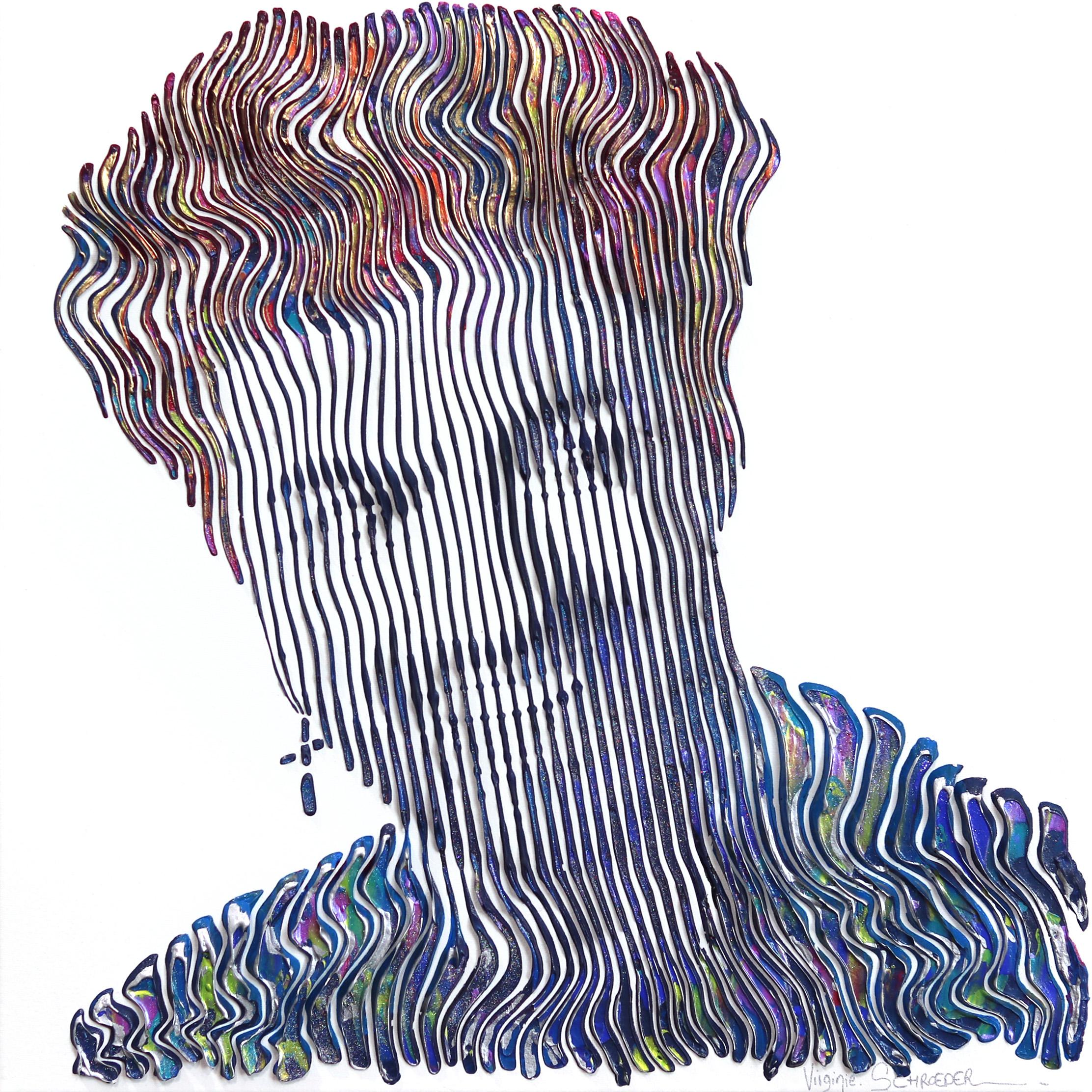 Virginie Schroeder Portrait Painting - Freedom George Michael