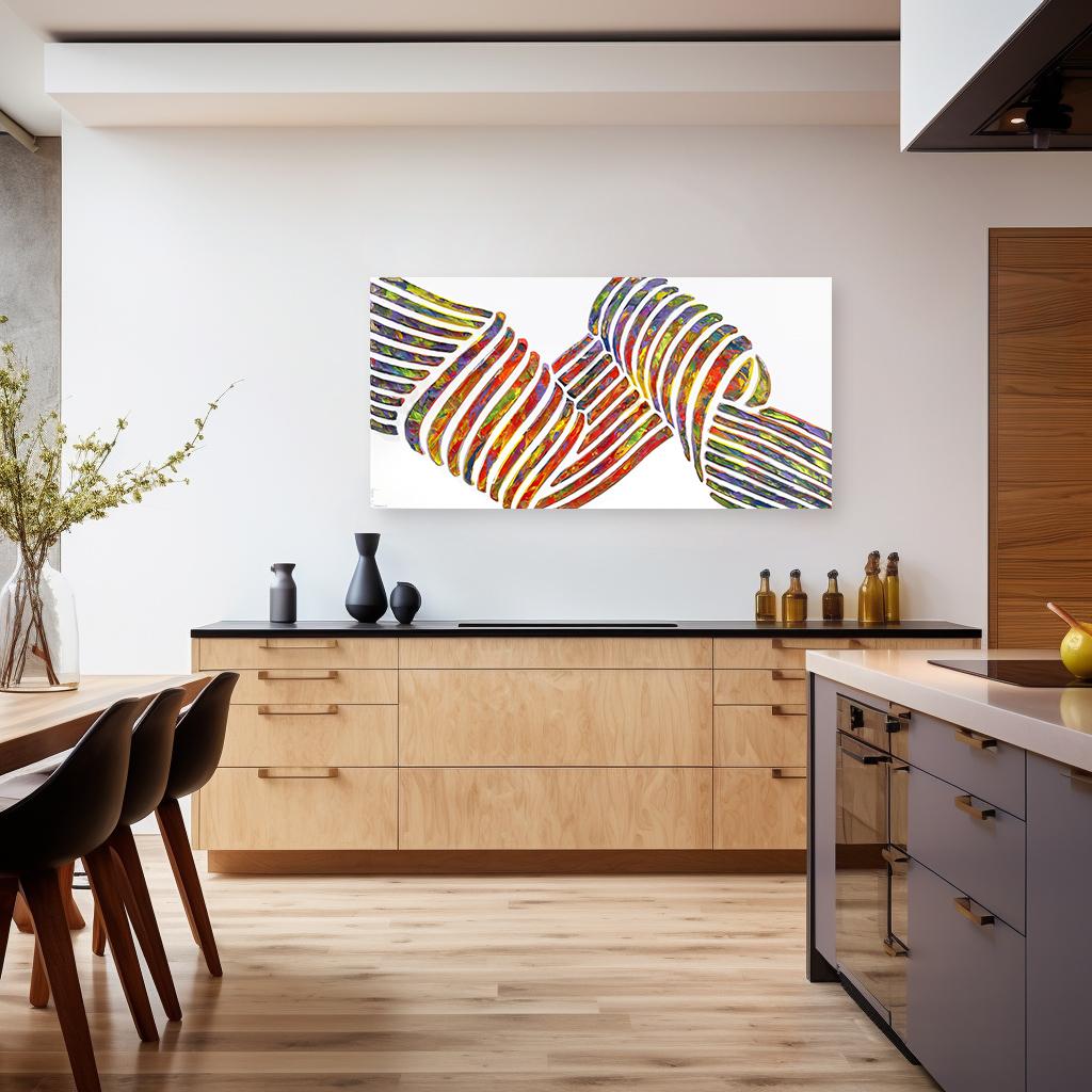 Playing with the interaction between positive and negative space, strong colors on neutral backgrounds, Canadian artist Virginie Schroeder creates pop art portraits and iconic pop culture imagery that defy traditional pictorial representation. She