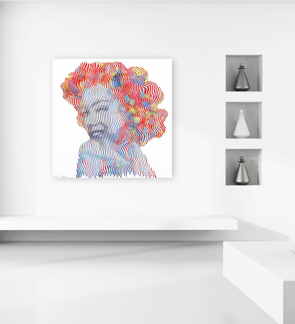 Marilyn Monroe The Smile Is Forever - Pop Art Painting by Virginie Schroeder