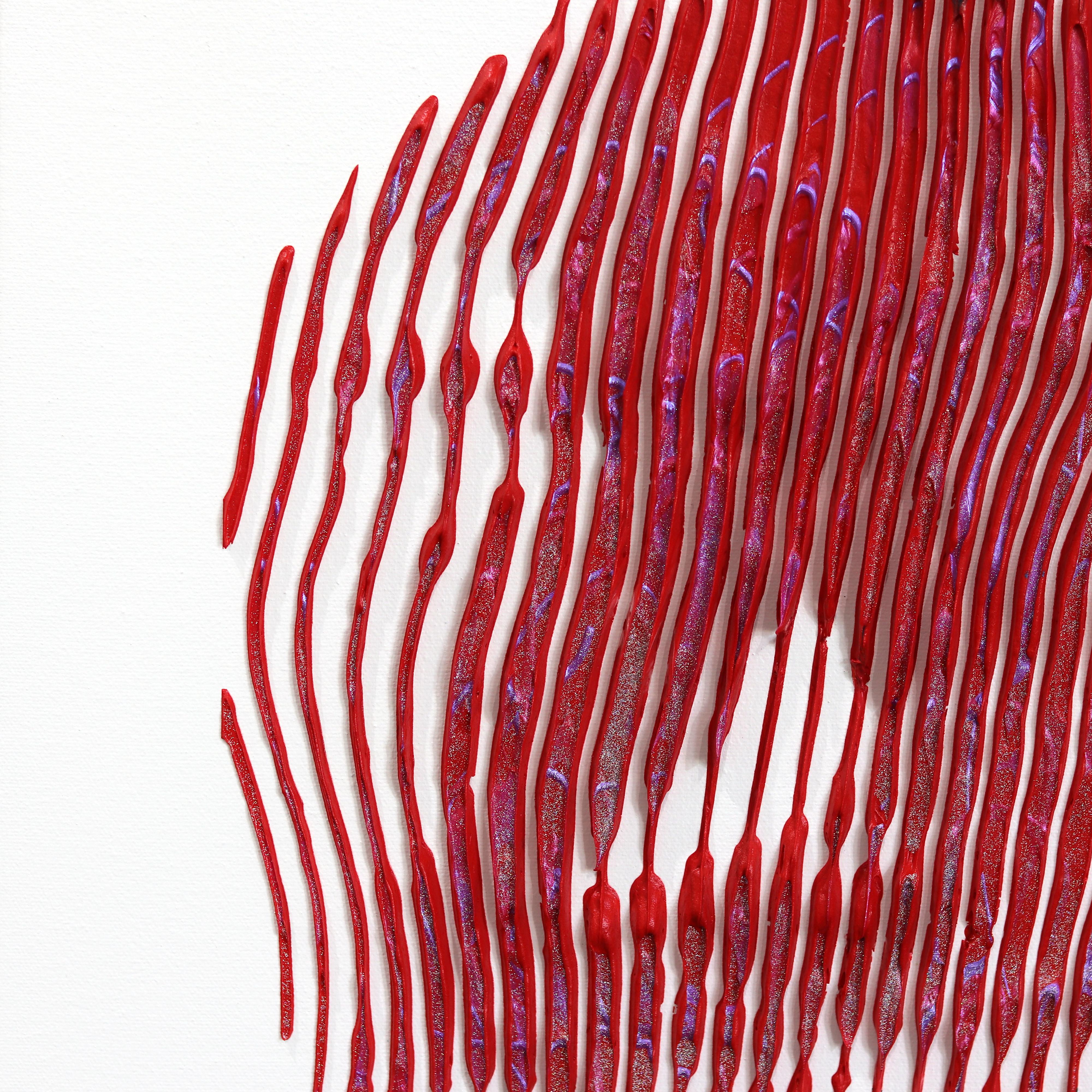 Muhammad Ali, il re del ring - Pittura astratta figurativa 3D con texture in vendita 2