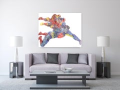 Superman Mi Héroe Para Siempre - Gran Pintura Pop Art Original con Textura de Superhéroe