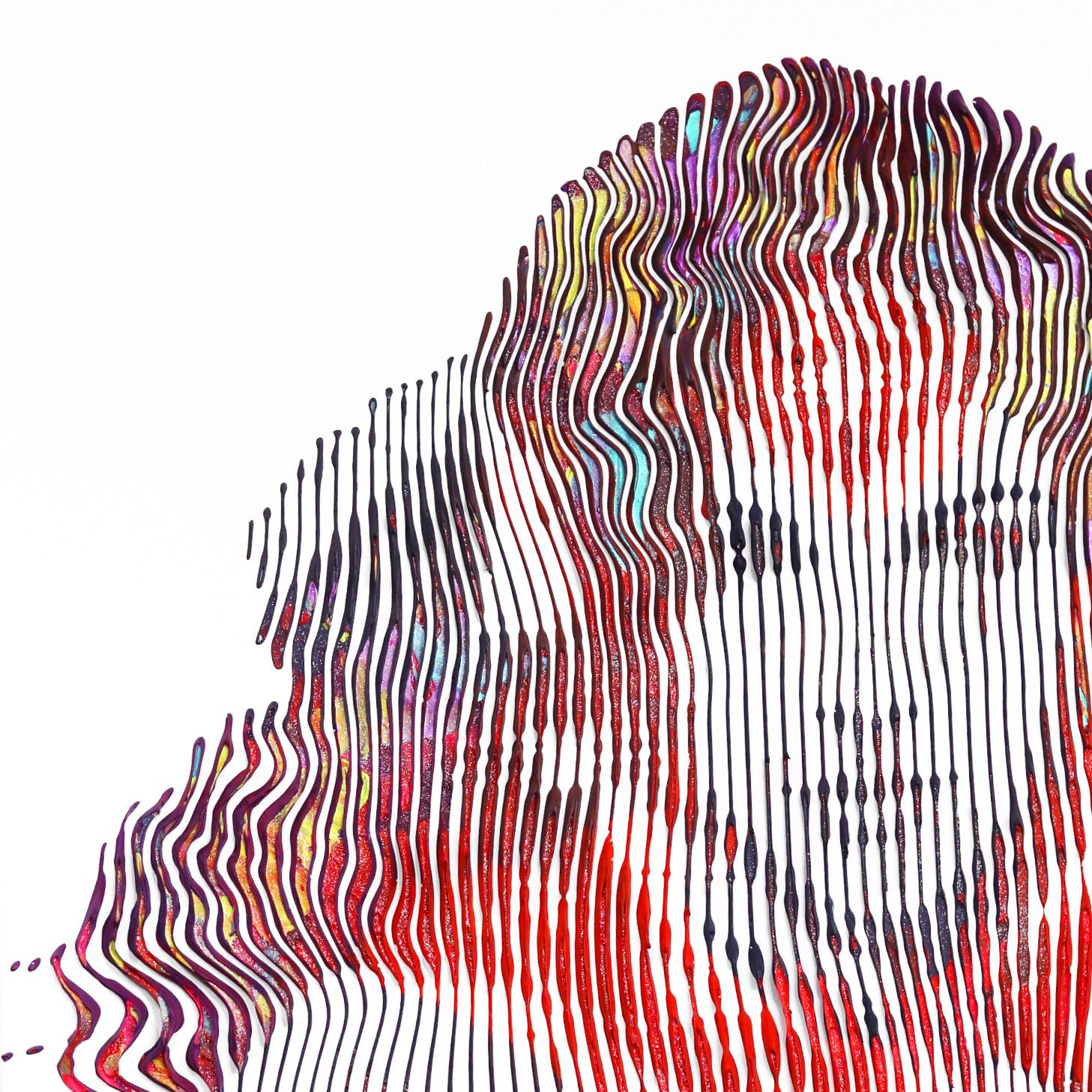 La più potente delle Wonder Woman - Quadro figurativo pop art di grandi dimensioni - Painting Pop Art di Virginie Schroeder