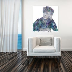 The Most Talented David Bowie - Figurative Minimalist 3D Textural Painting