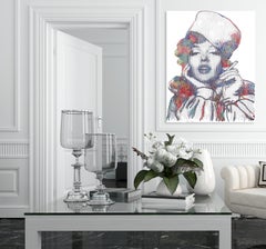 The Queen of Hollywood Marilyn - Large Oversized Marilyn Monroe Textural Artwork
