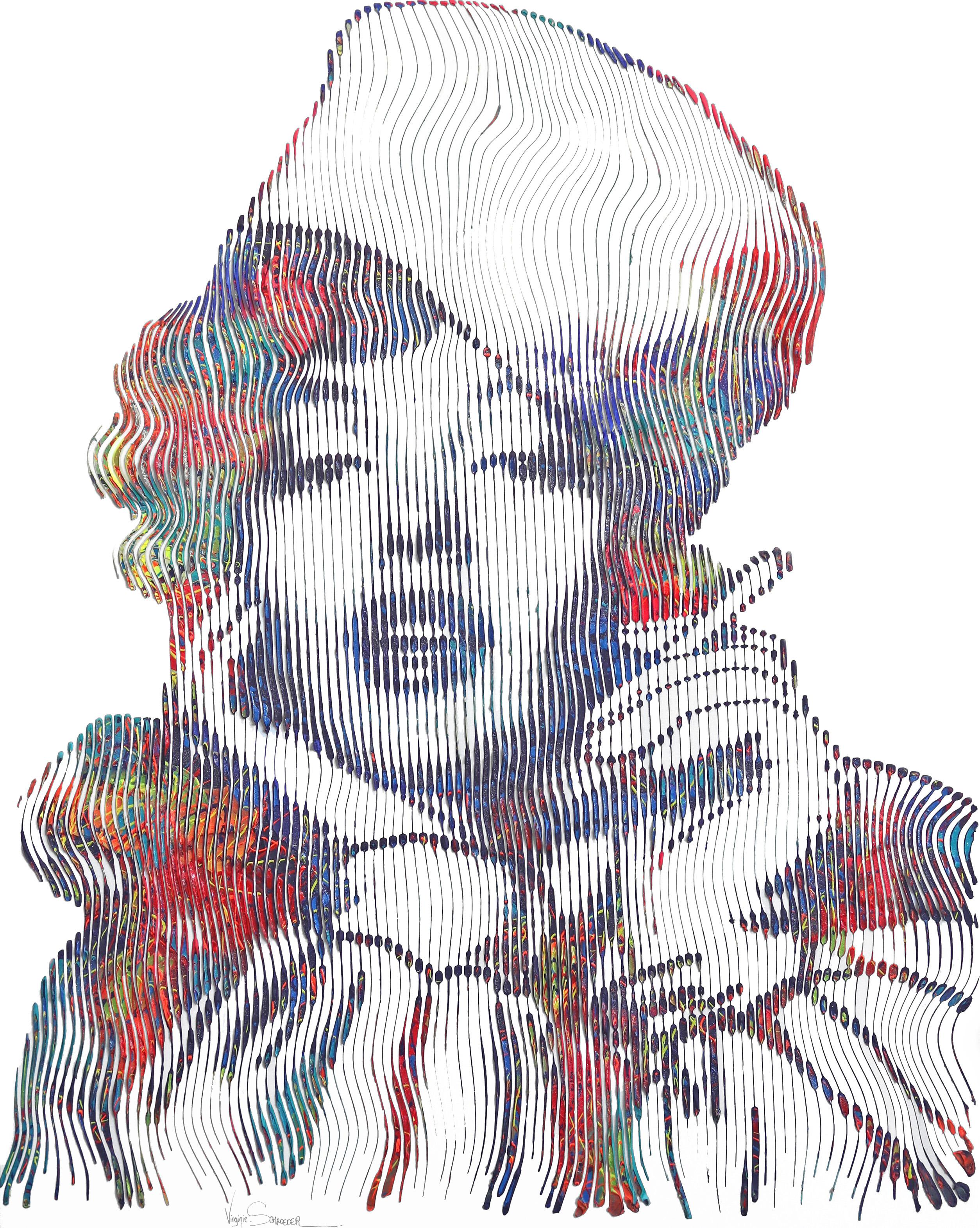 The Queen of Hollywood Marilyn - Large Oversized Marilyn Monroe Textural Artwork