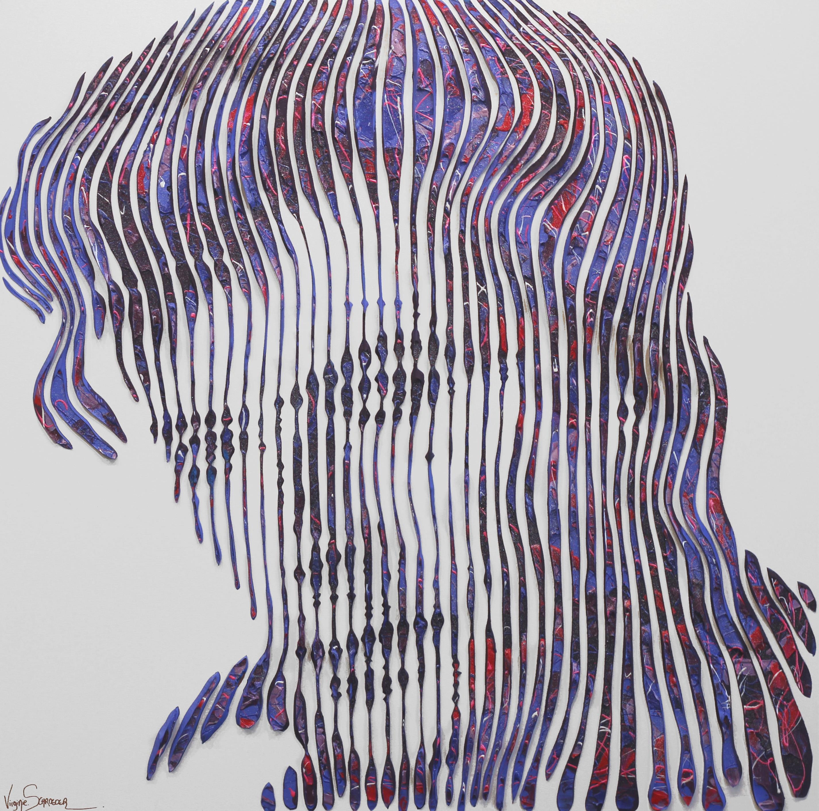 Virginie Schroeder Portrait Painting - Where Are We Now David Bowie