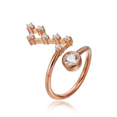 Virgo Constellation Ring