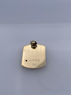 Virgo Constellation Zodiac Gold & Diamond Charm
