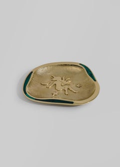 Vide-poches Virgo en laiton avec semi-précieux, Viya par Vikram Goyal