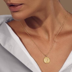 Virgo Zodiac Pendant Necklace 18kt Fairmined Ecological Gold
