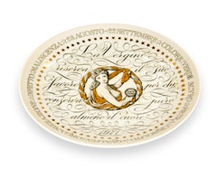 Virgo, Zodiac Plate Series by Piero Fornasetti, 1971