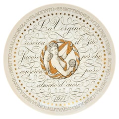 Virgo, Zodiac Plate Series by Piero Fornasetti, 1971