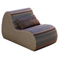 Virgola Multi-Color Zigzag Armchair by MissoniHome