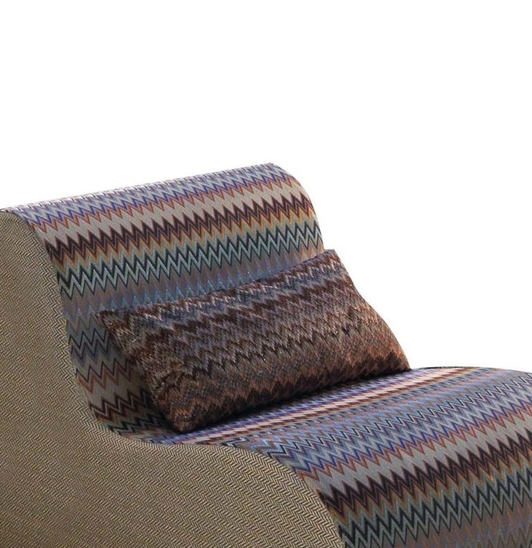Virgola MultiColor Zigzag Armchair by MissoniHome For Sale at 1stDibs