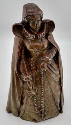 Virtue Above, Mischief Below: Gothic Revival Bronze Figural Bell Leg Clappers