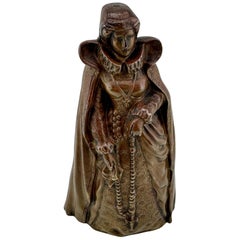 Virtue Above, Mischief Below: Gothic Revival Bronze Figural Bell Leg Clappers