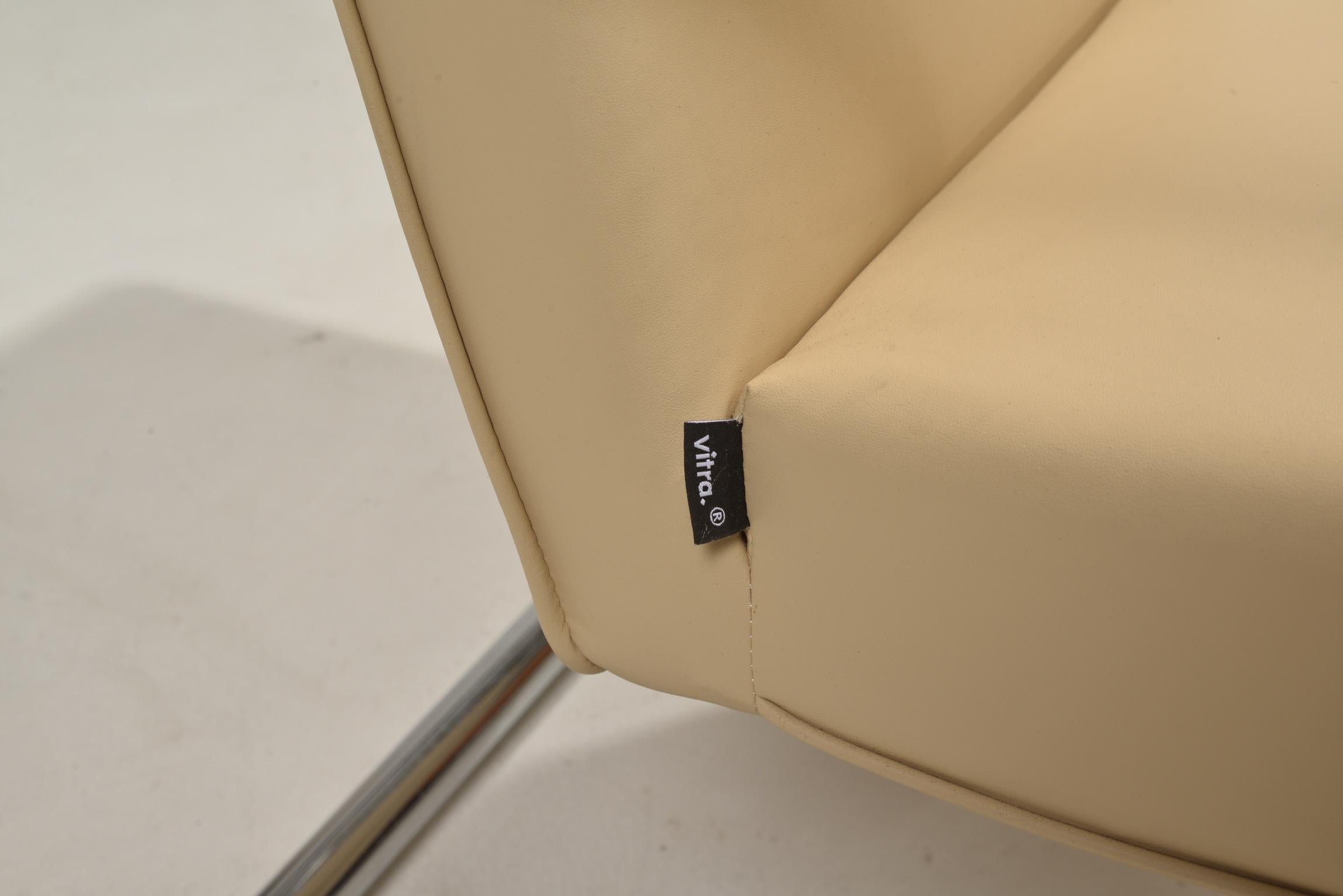 Cuir Chaises longues en cuir Visa Lounge d'Antonio Citterio pour Vitra  en vente