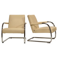 Chaises longues en cuir Visa Lounge d'Antonio Citterio pour Vitra